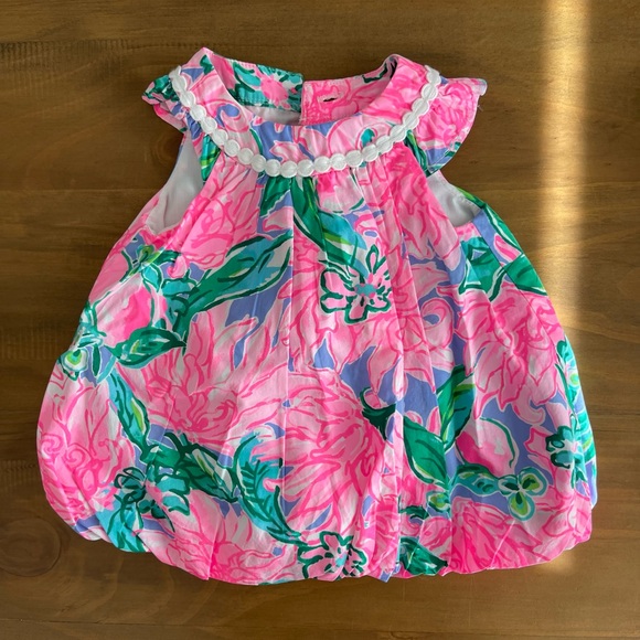 Lilly Pulitzer Infant Paloma Bubble Dress 3-6M - Picture 2 of 6